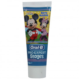 Oral B pasta de dientes 75 ml. Pro-Expert Stages. Frutos del bosque. Mickey & Minnie.