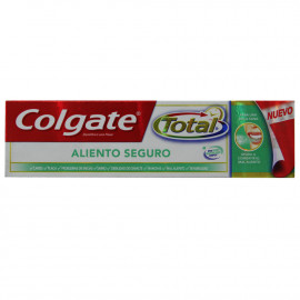Colgate pasta de dientes 75 ml. Total Aliento seguro.