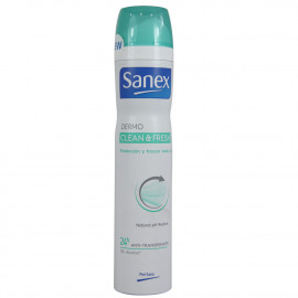 Sanex desodorante spray 200 ml. Dermo limpio y fresco.
