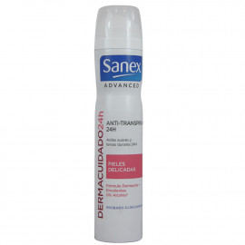 Sanex desodorante spray 200 ml. Dermacuidado 24h. Piel delicada.