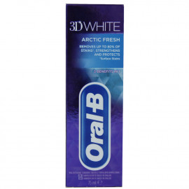 Oral B pasta de dientes 75 ml. 3D White frescor ártico.