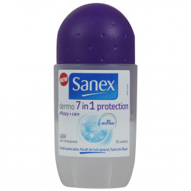 Sanex desodorante roll-on 50 ml. 7 en 1 anti-transpirante 48h.