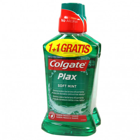 Colgate mouthwash 2X500 ml. Plax duplo.