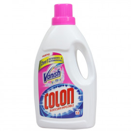 Colon detergente con Vanish 2 en 1 12 dosis.