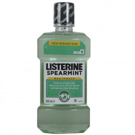 Listerine mouthwash 600 ml. Green mint.