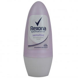 Rexona desodorante roll-on 50 ml. Sensitive.