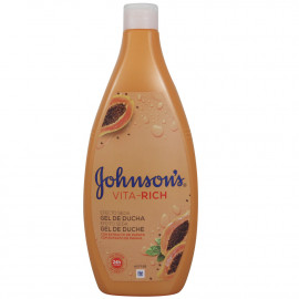 Johnson's Vita Rich gel 750 ml. Papaya efecto seda nuevo formato.