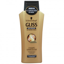 Gliss champú 300 ml. Oil elixir cabellos quebradizos.