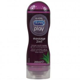 Durex play gel 200 ml. Massage 2 in 1 with Aloe Vera.