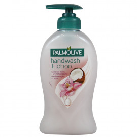 Palmolive liquid handwash + loción 250 ml. Orchid and coconut milk.