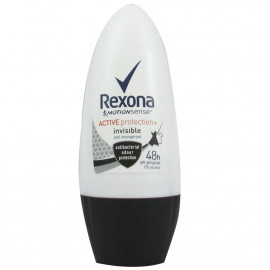 Rexona deodorant roll-on 50 ml. Active protection invisible.