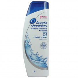 H&S shampoo 360 ml. Anti-dandruff classic clean 2 in 1.