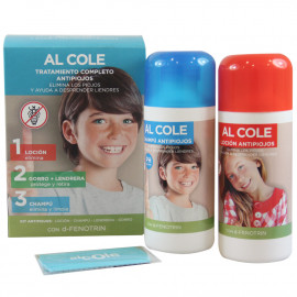 Nelly pack lotion treating head lice 200 ml. + shampoo 200 ml. + comb and hat. Al cole.