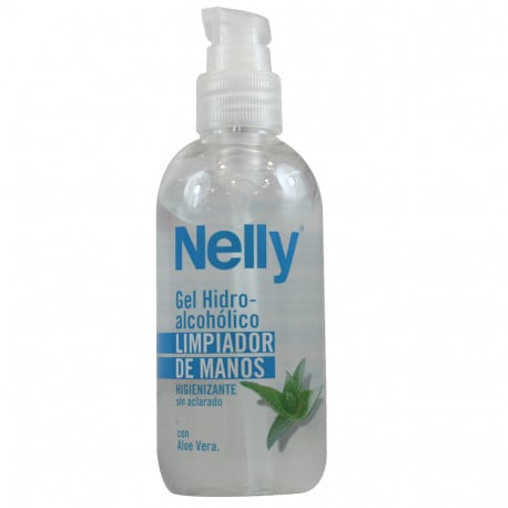 Nelly gel limpiador de manos 300 ml. Aloe vera.