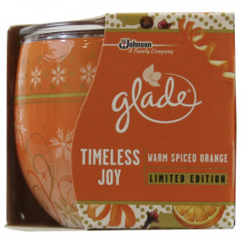 Glade air freshener candle 120 gr. Orange and spiced.