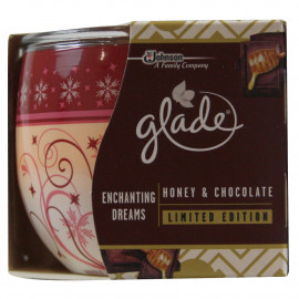 Glade air freshener candle 120 gr. Honey and chocolate.