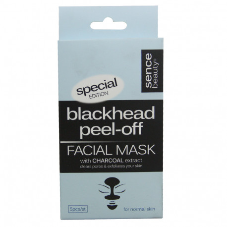 Sence beauty face mask 5 u. Charcoal extract normal skin.