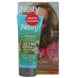 Nelly Creme intense dye. 8/00 light blonde + free 100 ml. Shampoo.