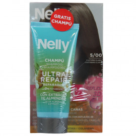 Nelly Creme intense dye. 5/00 light brown + free 100 ml. Shampoo.