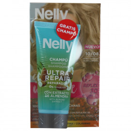 Nelly Creme intense dye. 10/08 blonde hair + free 100 ml. Shampoo.