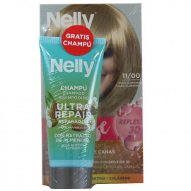 Nelly Creme intense dye. 11/00 blond hair + free 100 ml. Shampoo.