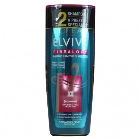 L'Oréal Elvive shampoo 2X250 ml. Fibralogy.