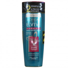 L'Oréal Elvive champú 2X300 ml. Fibralogy cabello con poca densidad.