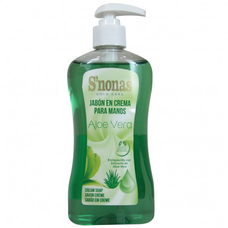 S'nonas liquid handwash 500 ml. Aloe vera.