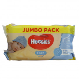 Huggies baby wipes 72 u. Pure.