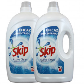 Skip liquid detergent 80+80 dose 2 X 4 l. Active Clean.