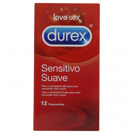 Durex preservativos 12 u. Sensitivo suave.
