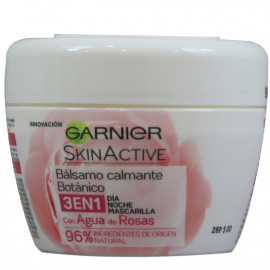 Garnier Skin Active crema 140 ml. 3 en 1 día, noche y mascarilla con agua de rosas.