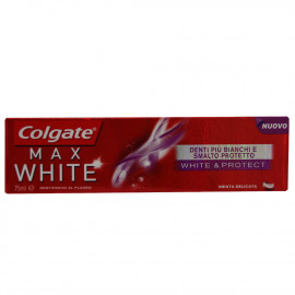 Colgate toothpaste 75 ml. Max White whiten and protect.
