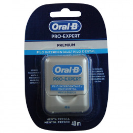 Oral B dental floss 40 m. Premium Fresh mint.