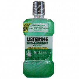 Listerine antiséptico bucal 500 ml. Menta fresca dientes y encías.