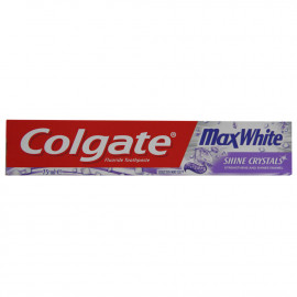 Colgate pasta de dientes 75 ml. Max White cristales brillantes menta.