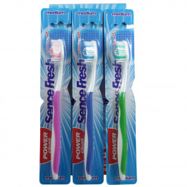 Sence fresh cepillo de dientes 1u. Power clean medium.