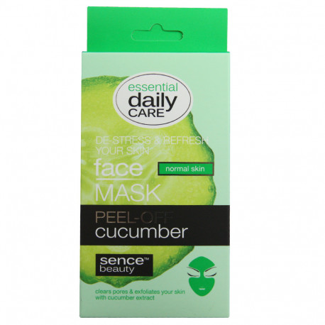 Sence beauty face mask 5 u. Peel-off cucumber normal skin.