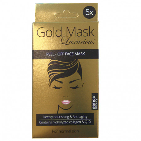 Sence beauty facial mask 5 u. Gold colagen normal skin.