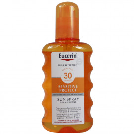 Eucerin Sun Protection solar spray 200 ml. Factor 30 transparent sensitive skin.