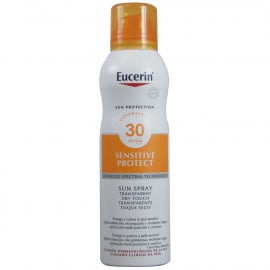 Eucerin Sun Protection solar spray 200 ml. Factor 30 sensitive skin.