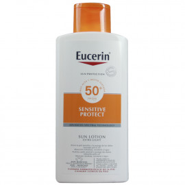 Eucerin Sun Protection loción solar 400 ml. Factor 50 piel sensible.
