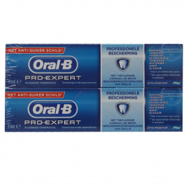 Oral B pasta de dientes 2X75 ml. Pro-Expert protección profesional menta.