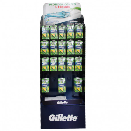 Gillette Sensor 3 maquinillas 4 + 2 gratis. Display 108 u. Sensitive.