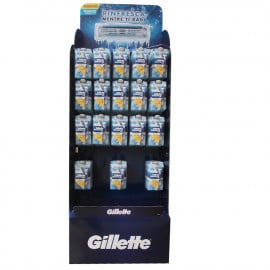 Gillette Sensor 3 maquinillas 4 + 2 gratis. Display 108 u. Cool.