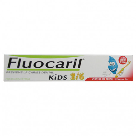 Fluocaril pasta de dientes 50 ml. Kids dientes de leche.