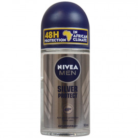 Nivea desodorante roll-on 50 ml. Men silver protect.