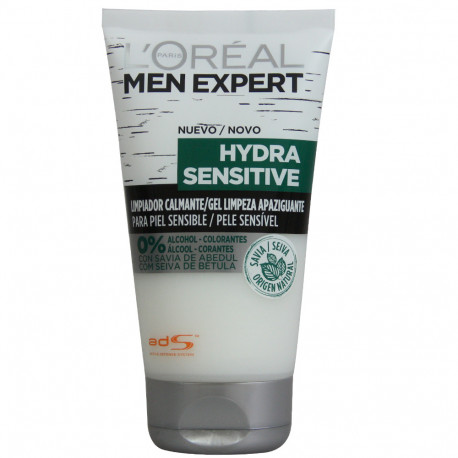 L'Oréal Men expert cleaning gel 150 ml. Hydra sensitive soothing.