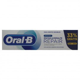 Oral B toothpaste 75 ml + 33% free. Repaired gums and enamel.