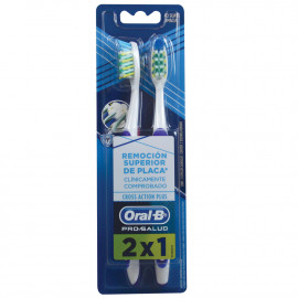 Oral B toothbrush 1+1 u. Crossaction plus soft.